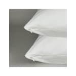 Pillow Protector with Invisible Zipper, T200 100% Cotton, Jumbo 20x28, White